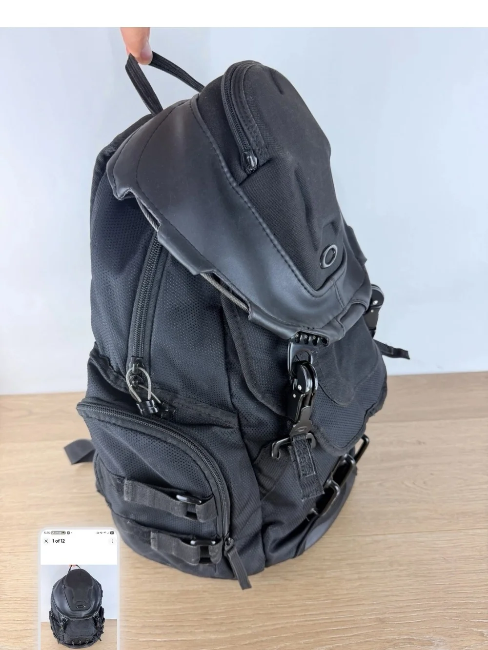 Oakley Bathroom Sink Backpack in the Stealth Black colorway Tactical Backpack